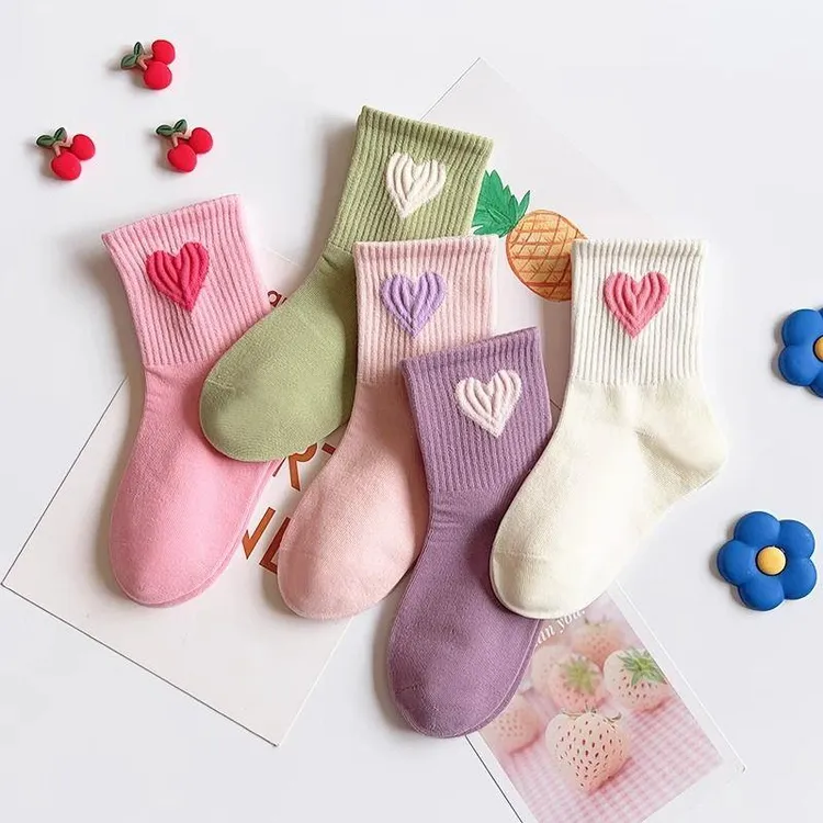 儿童袜子男女童春秋中大童中筒袜宝宝春季新款运动袜春夏百搭