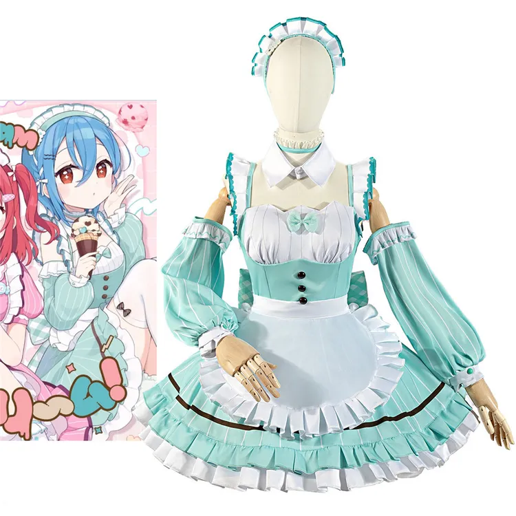 九命萌猫 lovelive AiScReam 若菜四季cos服 二次元动漫游戏女裙