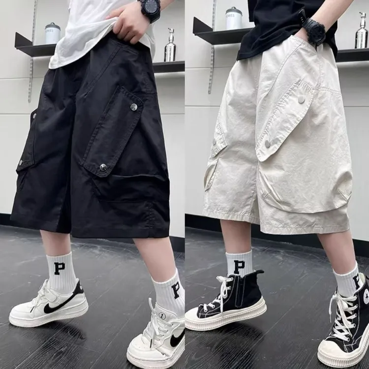 男童短裤2025新款中大童夏季中裤儿童宽松韩版潮流休闲薄款裤子