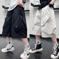 男童短裤2025新款中大童夏季中裤儿童宽松韩版潮流休闲薄款裤子