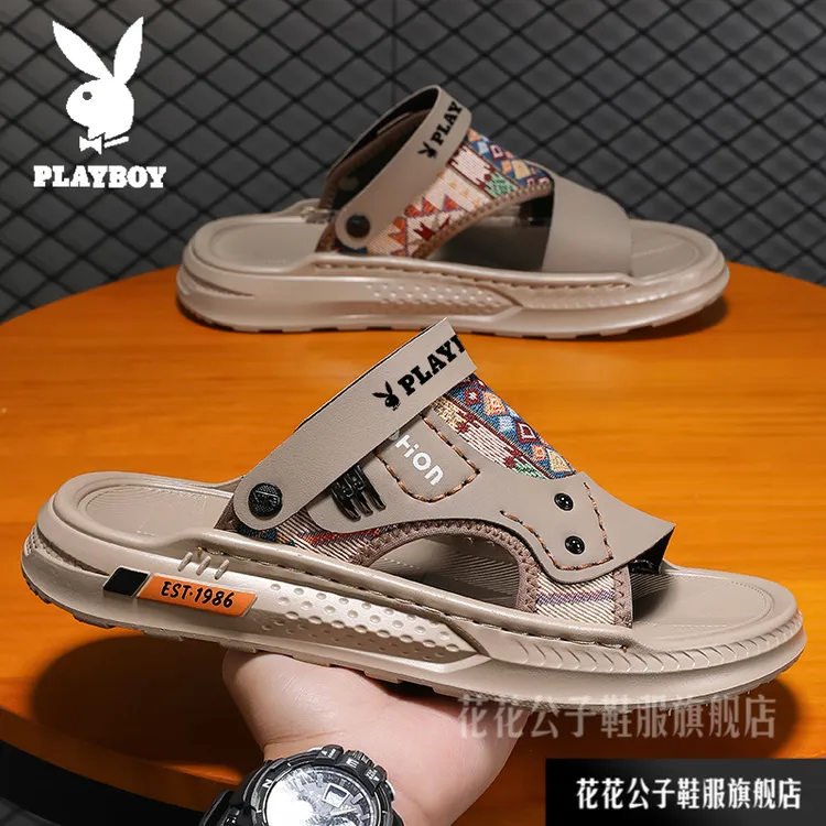 花花公子凉鞋男款夏季外穿防滑开车专用两穿凉拖户外运动沙滩拖鞋