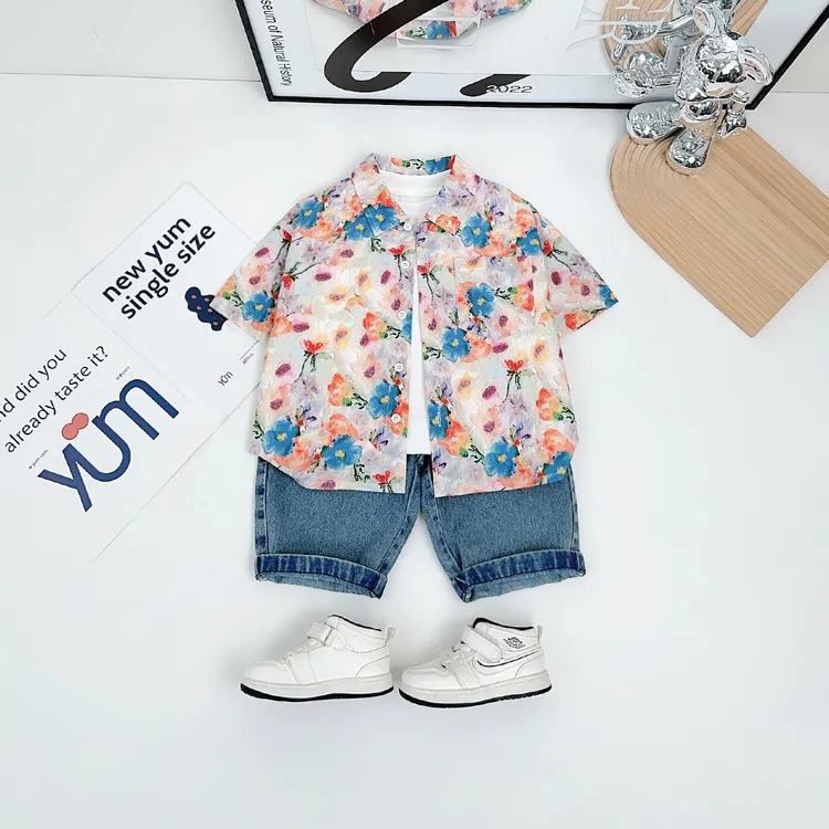 男童短袖衬衫夏装2025新款夏季儿童衬衣  BQ25322Y 悠悠童话童装 