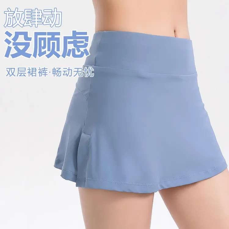 蕉下客【热卖】假两件运动短裤女弹力速干跑步瑜伽裤防走光高腰健