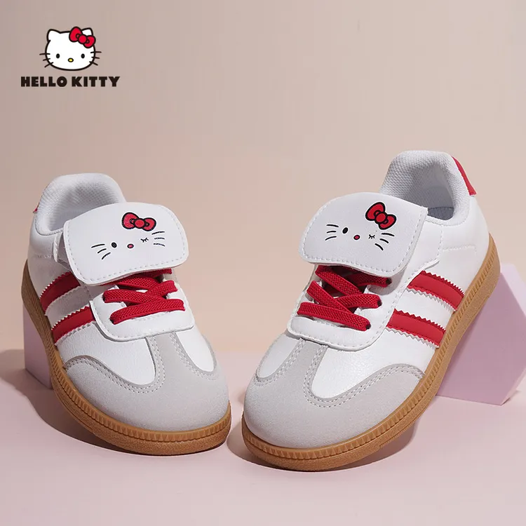 HelloKitty童鞋德训鞋小白鞋板鞋软底2025新款防滑耐磨透气不臭脚