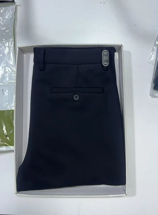 冬款加绒加厚男士休闲直筒裤  