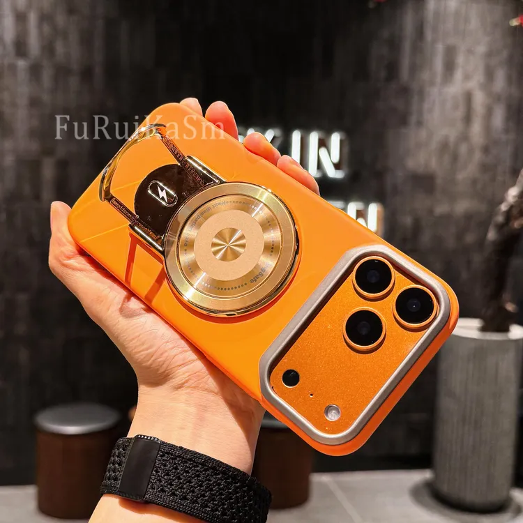 高档创意新款刀锋支架适用苹果17Promax手机壳防摔17Pro高品质17