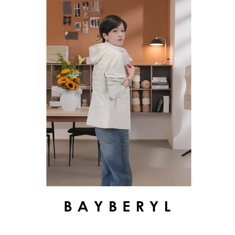 BAYBERYL老贝轻行科鲁达修身户外秋连帽秋冬羽绒服YRF4H2821-8/27