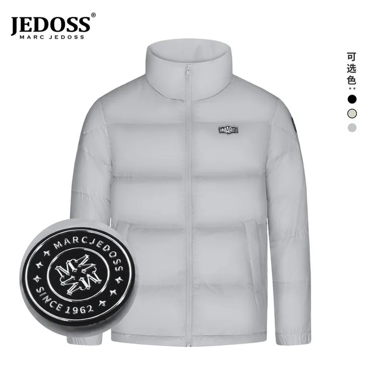 2025秋冬款上新潮牌男装LOGO保暖锁温羽绒服外套短款冬季男款Y006