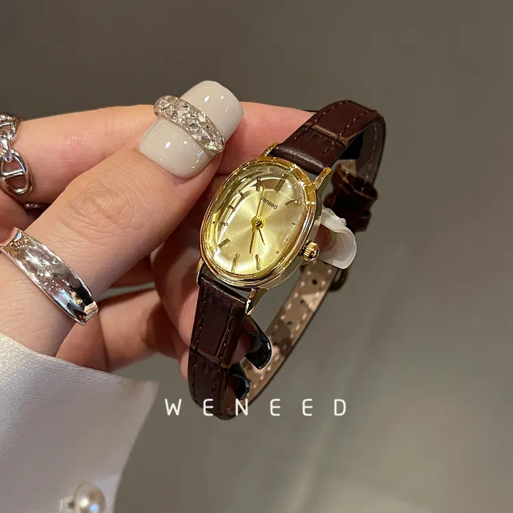 手表女款轻奢小众2025新款复古小棕表高级感女士精致小巧气质女表