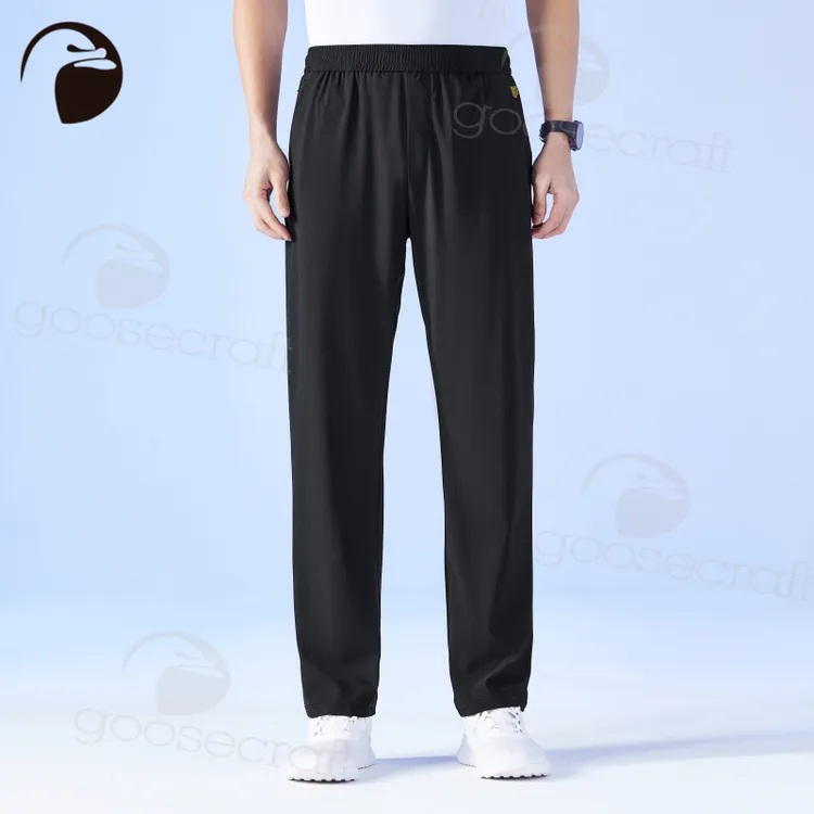 亚洲鹅goosecraft运动长裤男春秋弹力百搭速干薄款宽松显瘦休闲裤