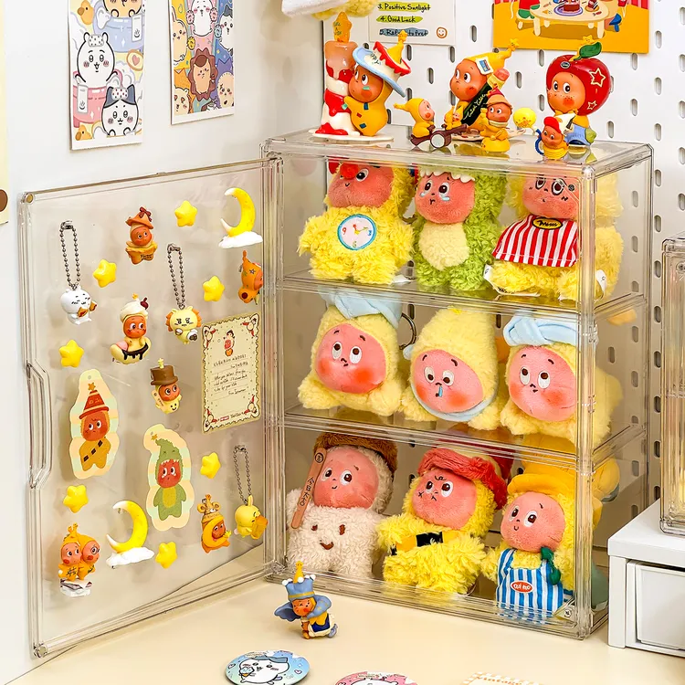 【唯兮】盲盒收纳展示架透明手办展示柜子星星人创意泡泡玛特收纳盒