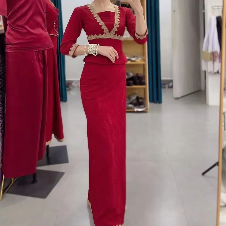 傣族缝制服饰新款印花布料套装，不退换，想好再去下单【三天内发货】