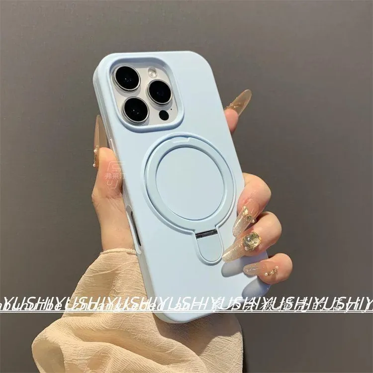 磁吸款支架iphone16promax手机壳液态硅胶新款苹果15防摔14131211