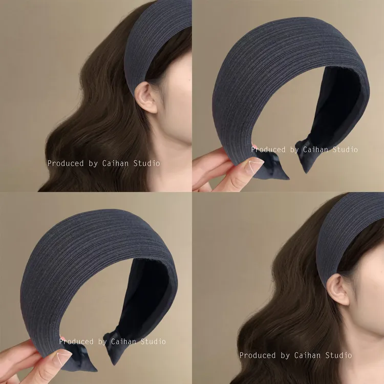 高智慵懒风~加厚易梦玲同款宽边发箍女发捆2025新款高颅顶头箍