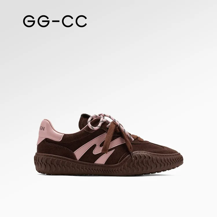 【甄选秋款】GG-CC红茶乳酪2025年厚底德训鞋百搭小众赛车鞋9651