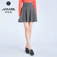 【二折商品，不退不换】阿玛施AMASS 格纹半身短裙5200252