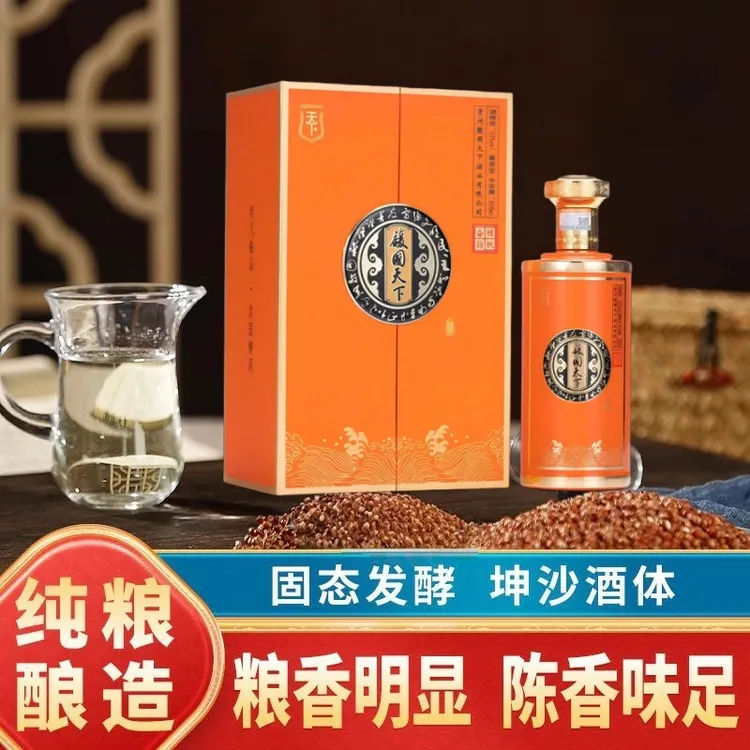 馥国天下贵州酱香型白酒坤沙工艺纯粮酒送礼酒奋楫扬帆53度500