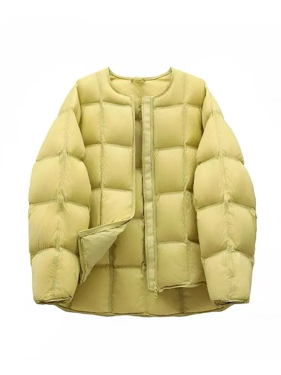 【圆领小黄鸭款】云朵泡芙短款羽绒服女新款面包服冬高品质大码