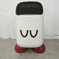 垃圾桶方形脚踩款翻盖款 Y169