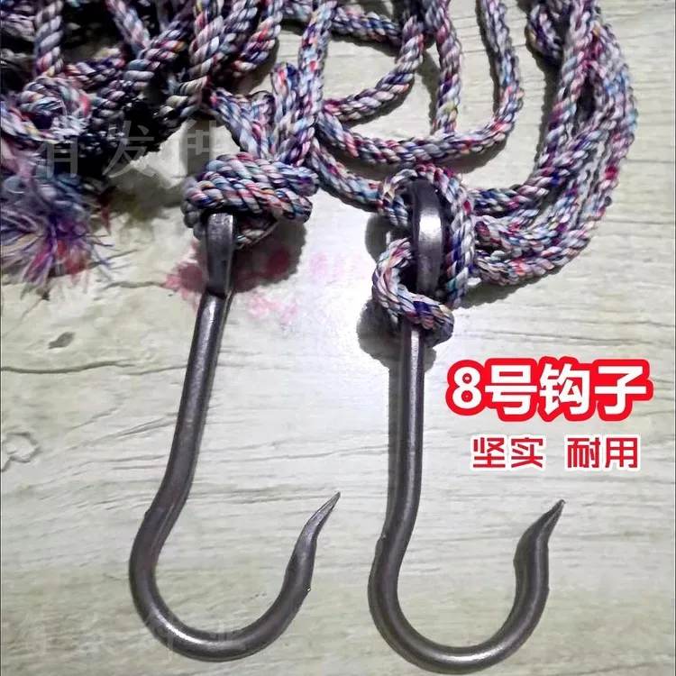 耐用扁担挑水铁钩子一整套S勾园林工具吊钩铁钩起重钩子货钩老式