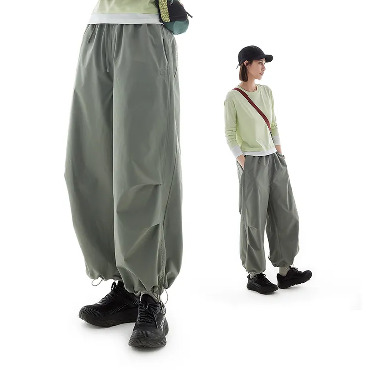 CLOUDSPACE/云上生活【登山裤】户外轻薄抽绳阔腿裤2025秋休闲裤女