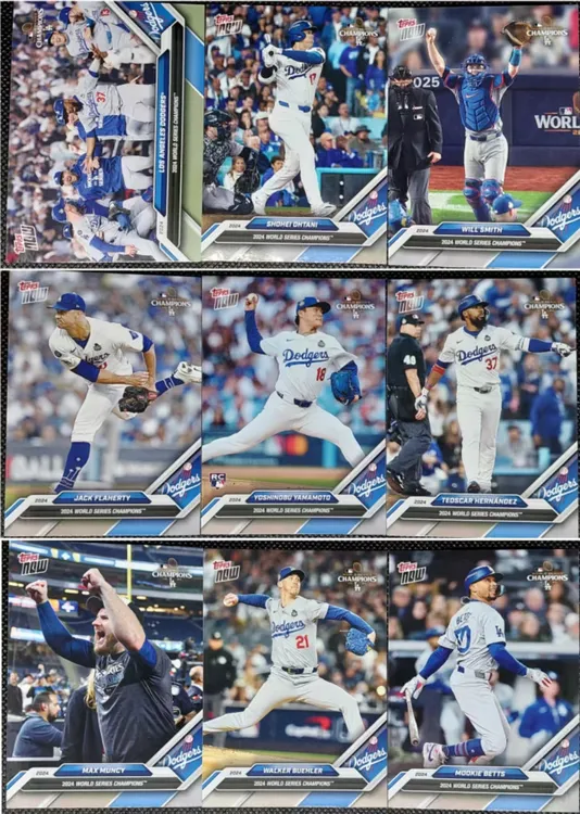 2024 Topps Now 道奇队 世界大赛冠军纪念套卡 一套15张 大谷翔平