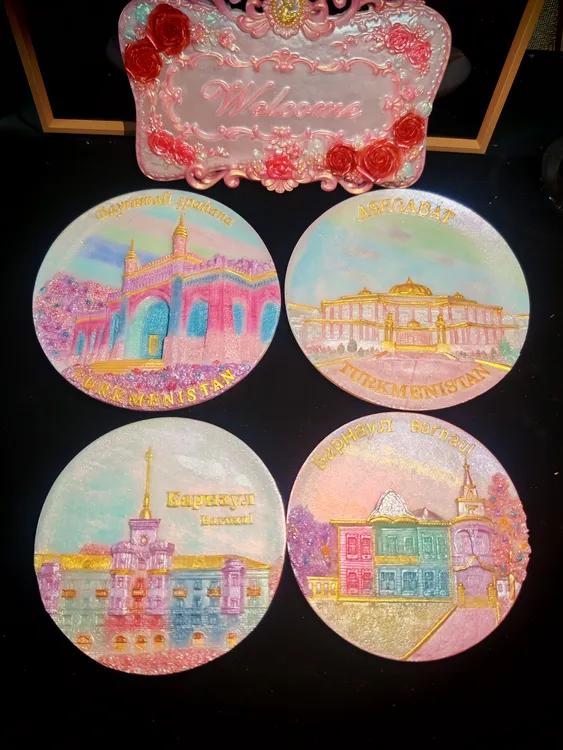 滴胶手工制品刷粉工艺