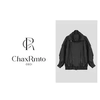 ChaxRmto斯斯25秋冬时尚休闲光面翻领设计皮衣SD1A2227