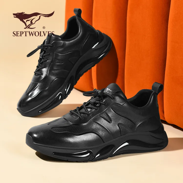 七匹狼男士秋季新款潮鞋商务休闲风透气休闲鞋休闲皮鞋潮流四季鞋