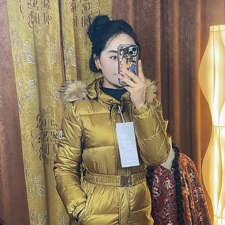 25年新款冬季爆款长款外套收腰