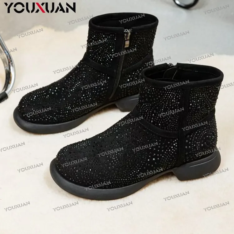 【加绒鞋】【雪地鞋】秋冬时尚百搭气质冬季平底时装靴29010