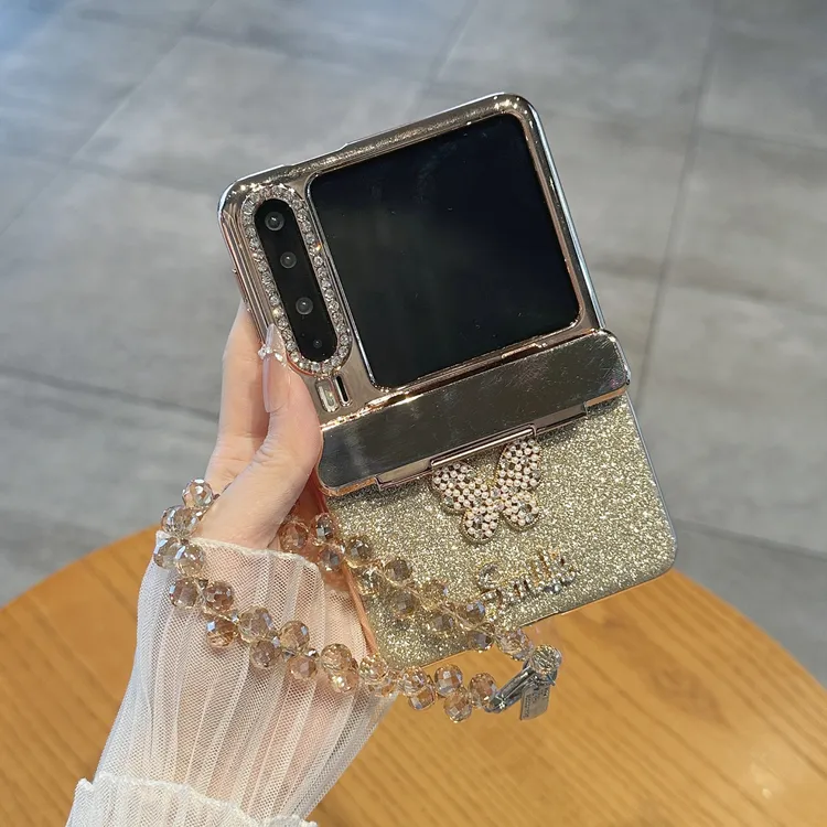 适用华为purax典藏版折叠屏手机壳高级感闪粉蝴蝶壳膜一体保护套