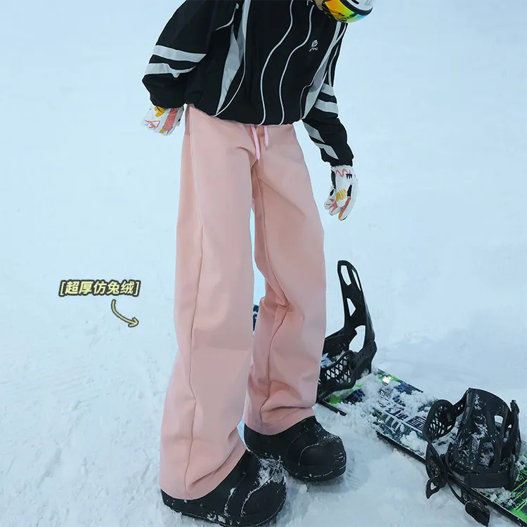 哈尔滨东北零下10度防寒裤子防水防风滑雪裤男户外加绒漠河冲锋裤