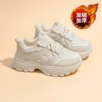 冬季加绒老爹鞋女韩版百搭厚底加厚保暖棉鞋运动鞋休闲跑步女潮鞋