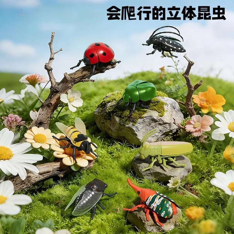 a六一玩具乐器益智早教点读学习发条有翅昆虫仿真玩具可动蜜蜂商品图