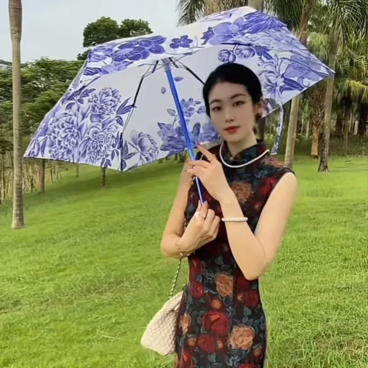 YULICAT国风系列超轻便携纳米伞防紫外线超强晴雨两用复古雨伞