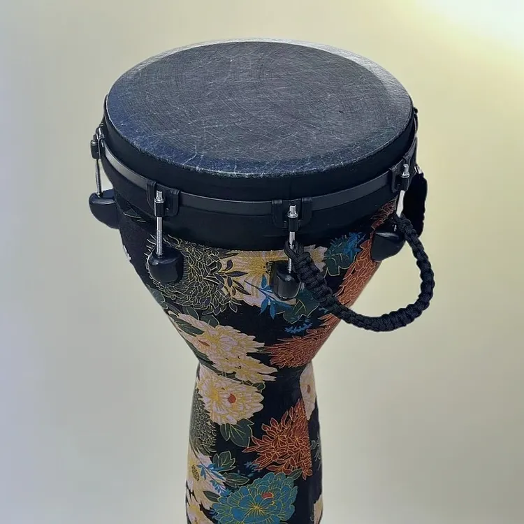 12.5寸高定进口皮8扣调音ABS鼓腔专业音质非洲鼓  舞台球表演