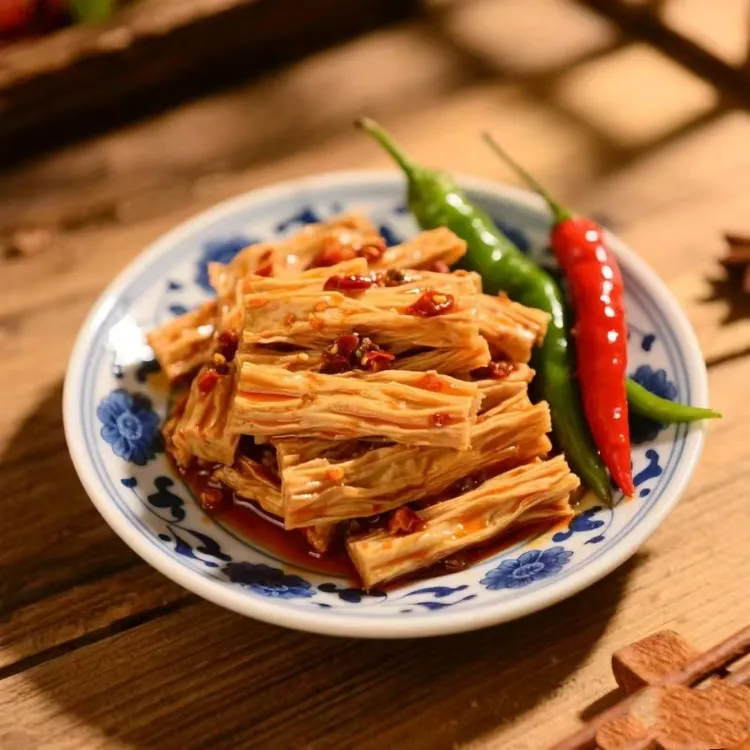 香辣腐竹开袋即食湖南特产休闲追剧解馋美味零食