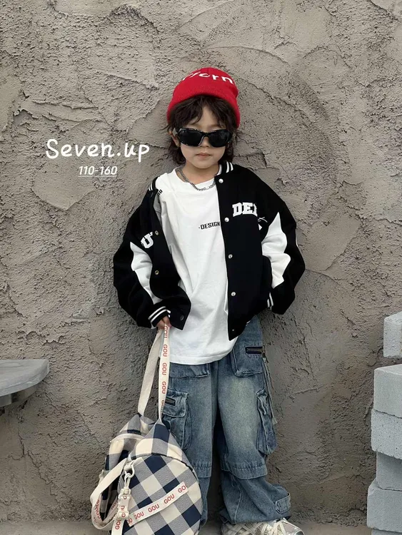 童装小众设计师牛仔裤