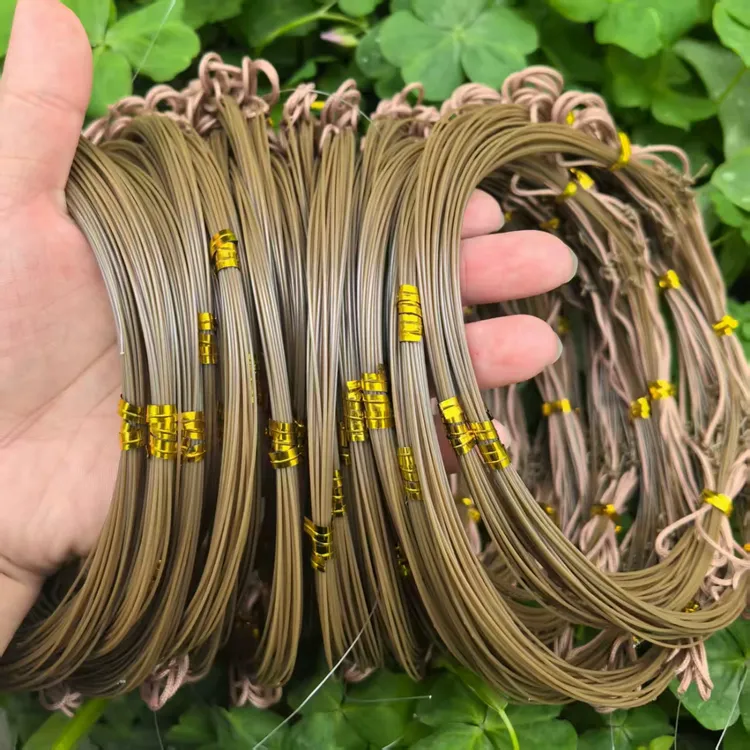 【越拉越紧】家用枯草色鱼线编织绳养殖专用钓鱼线尼龙线圈
