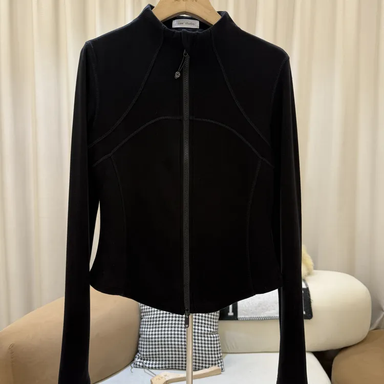 zaw大码女装立领长袖T恤显瘦内搭半高领打底衫胖mm上衣遮肉/25462