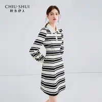 【直播优选】秋水伊人连衣裙女收腰显瘦裙子624112D020108