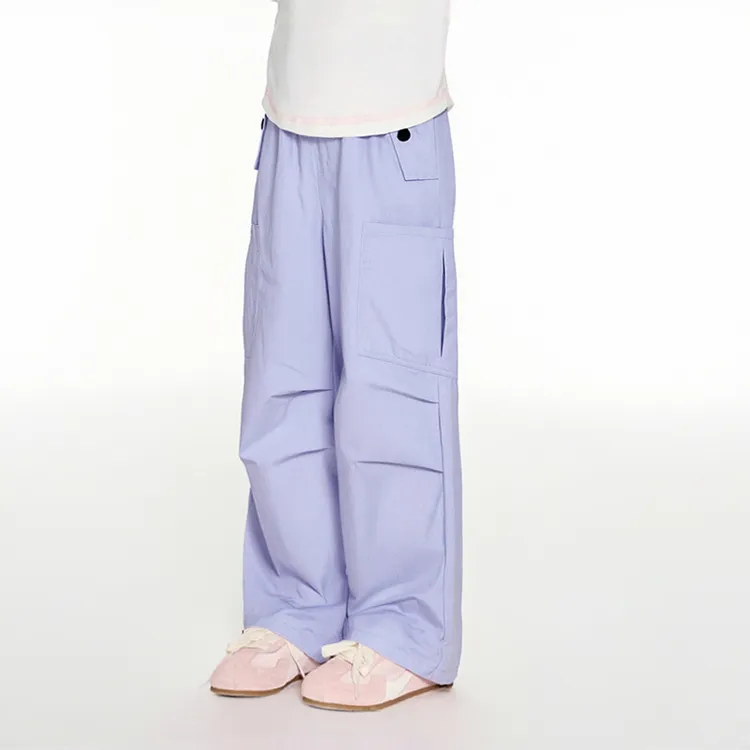 笛莎女童工装裤春秋季新款儿童宽松潮流时尚工装裤长裤-7M253A401