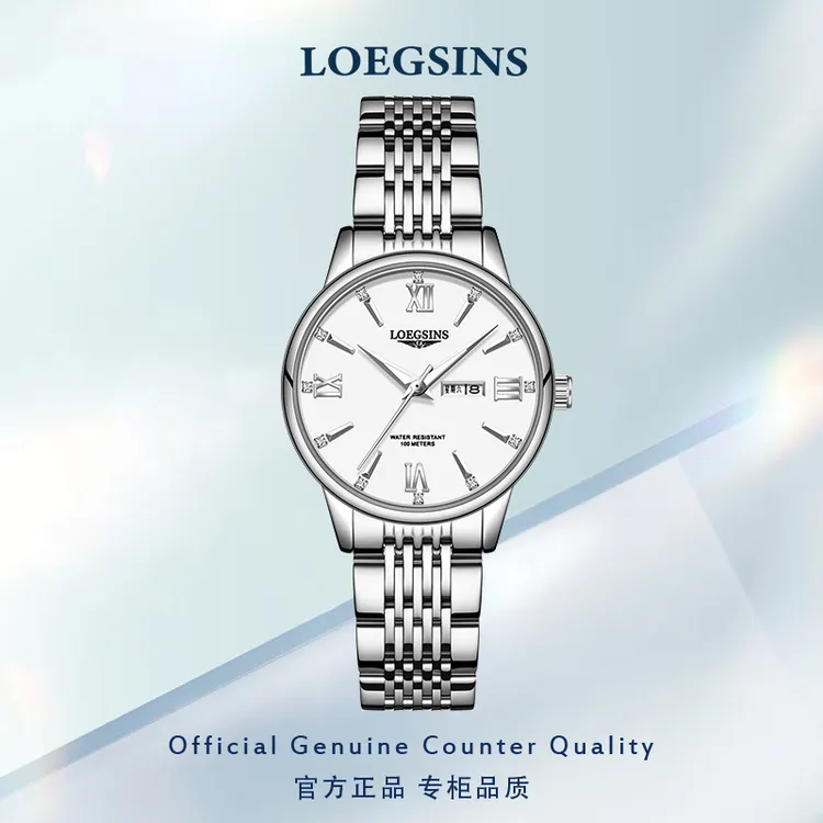 正品浪  琴女士手表时尚气质百搭机械表轻奢夜光防水LOEGSINS腕表商品图