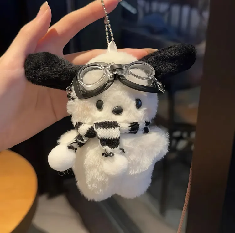 可爱帕恰狗书包包挂件钥匙扣链毛绒卡通公仔玩偶手机diy创意挂件