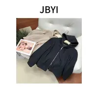 安禾家-小个子【满分松弛】极简显瘦极简连帽拉链外套