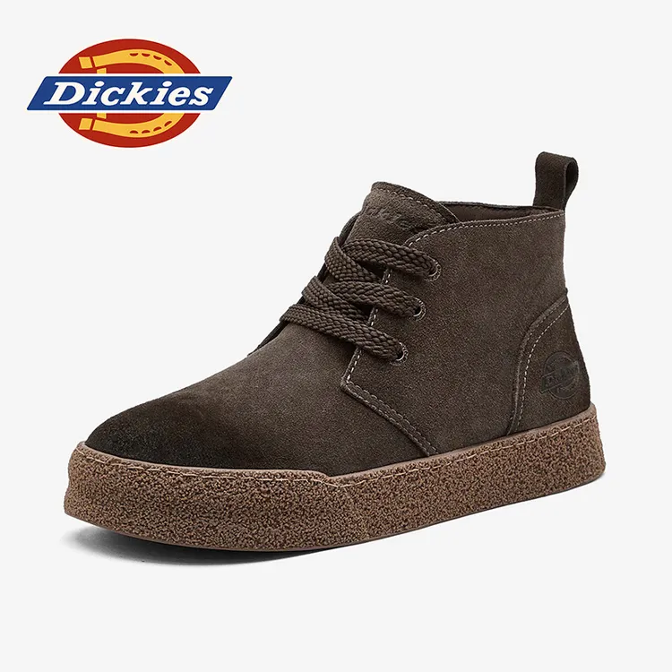 Dickies新款老钱风中帮户外靴男士耐磨复古马丁靴轻便休闲靴百搭