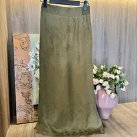 水如画【青檀】非遗工艺秋季中式国风气质宽松高定百搭半身裙