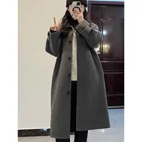 961 高级感羊毛大衣女秋冬季2025新款韩系赫本风