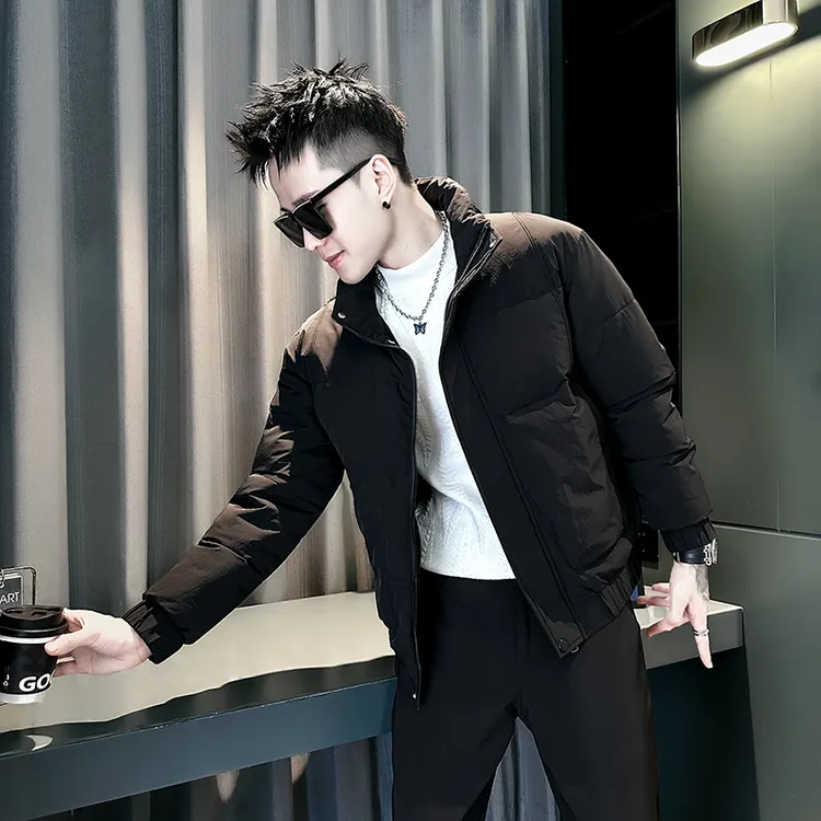 冬季袄子男士立领潮流简约棉衣外套冬款加厚保暖棉服冬装男款棉袄